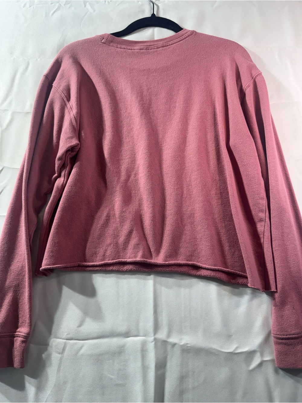 PINK Victoria's Secret Dusty Rose Crewneck Sweatshirt with Silver Logo - Picture 3 of 3